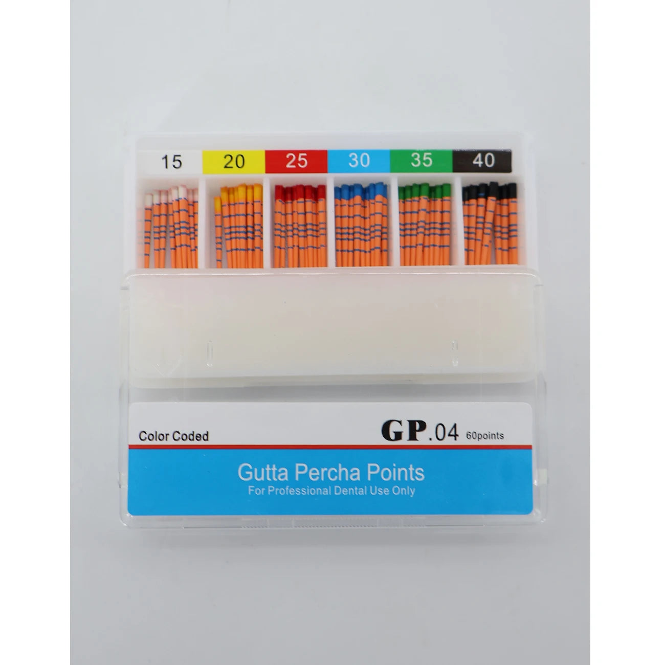 TJDent Endo Gutta Tapers #15-40, F1-F5 with Scale – Dental Absorbent Paper Consumables