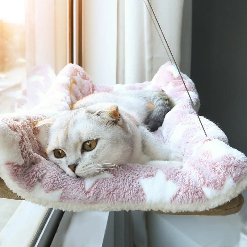 Cat Hammock Bed Hanging Window Seat Perch Nest for Cats Kittens – Holds up to 20kg Pet Accessory