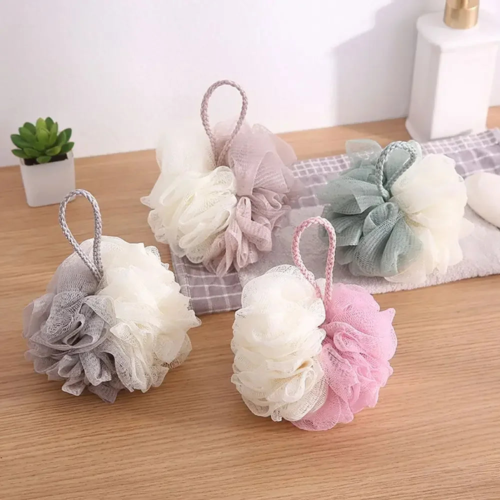 Foaming Mesh Bath Sponge Body Scrub & Skin Exfoliator