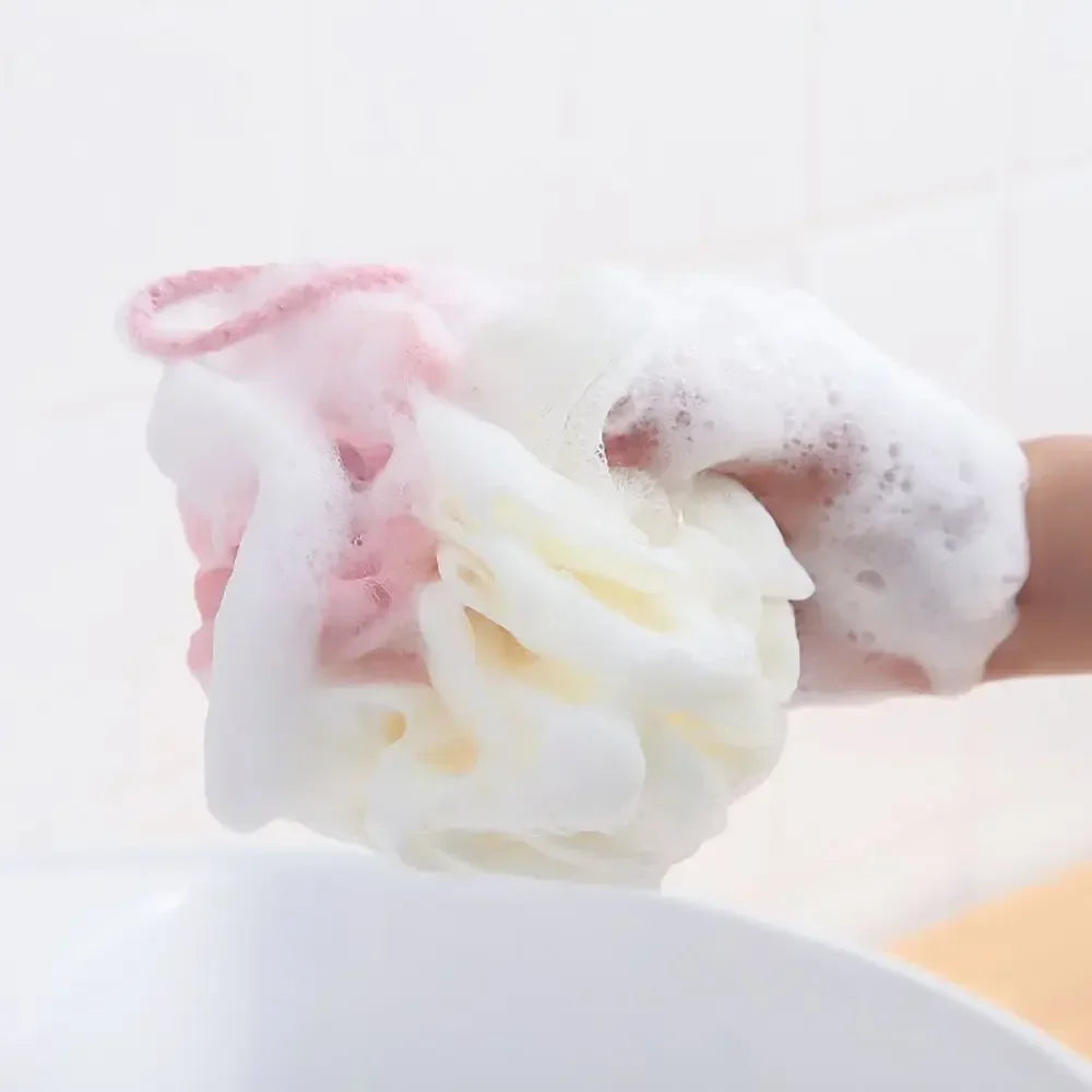 Foaming Mesh Bath Sponge Body Scrub & Skin Exfoliator