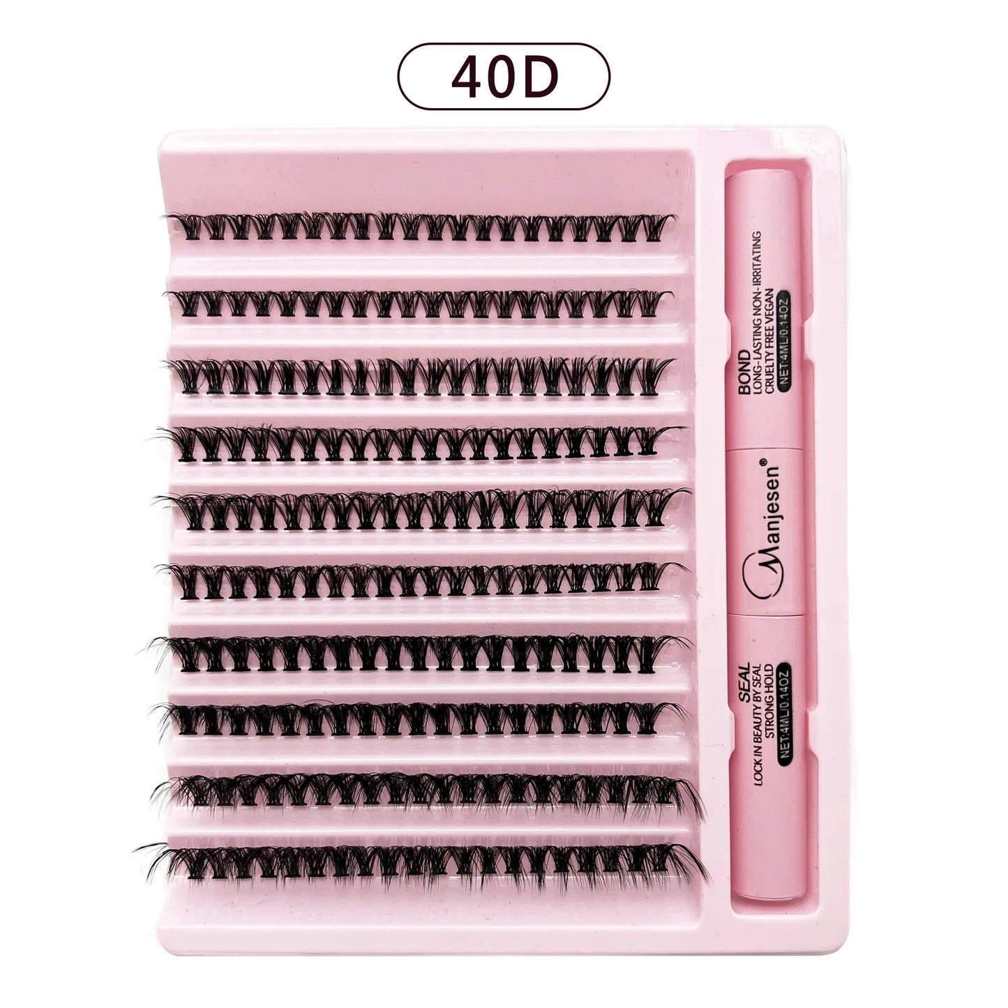 DIY Eyelash Extension Kit – 200 PCS Clusters with Bond & Seal Glue