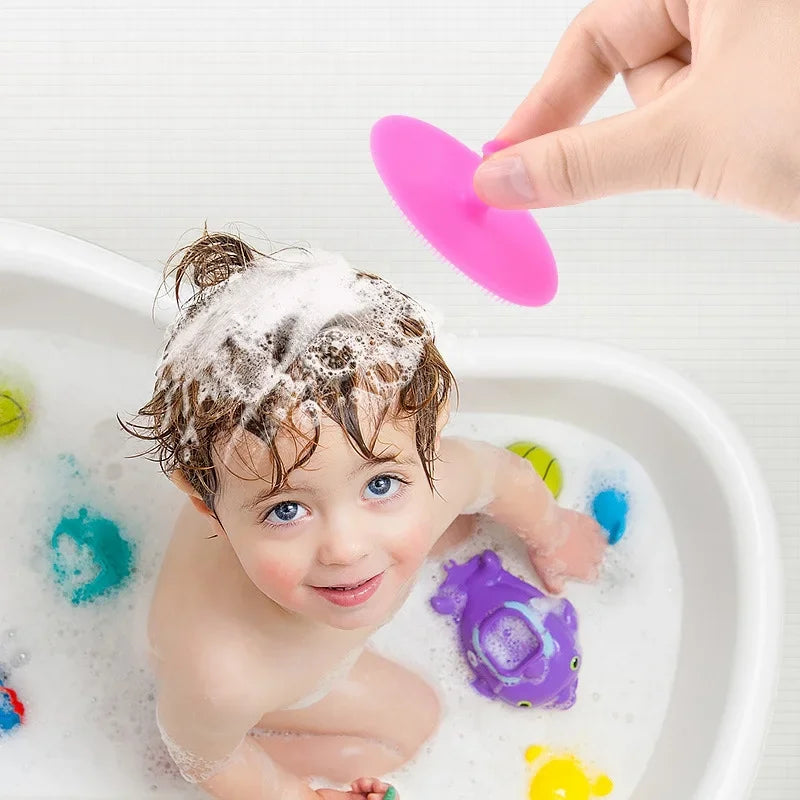 Silicone Baby Shampoo Brush – Soft Scalp & Hair Washing Massager for Infants and Kids