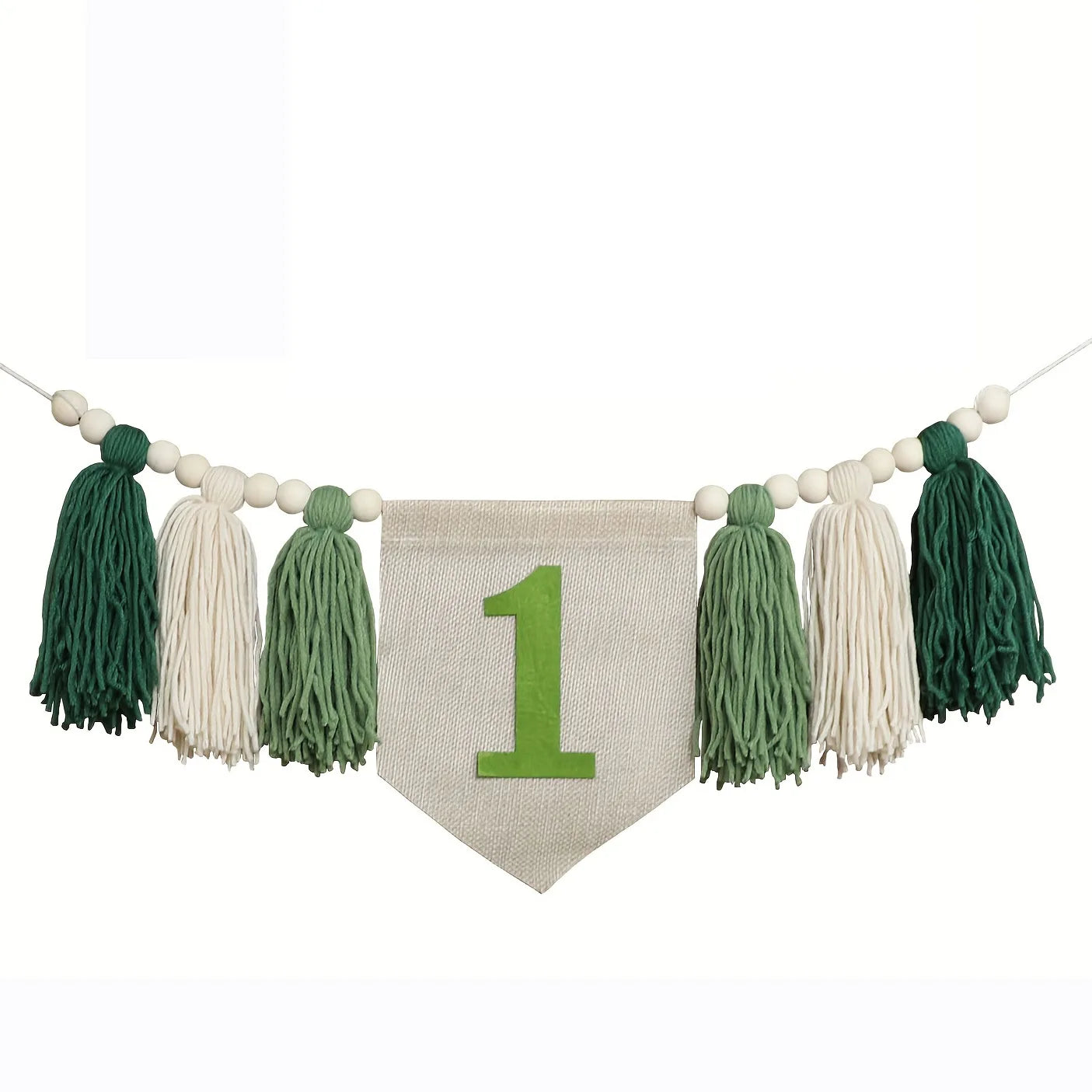 Boho 1st Birthday High Chair Banner – Baby Party & Nursery Decoration