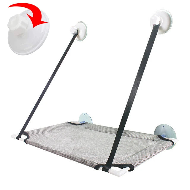 Cat Hammock Window Bed with Suction Cups – Double-Decker Hanging Seat & Tunnel Perch for Cats and Kittens