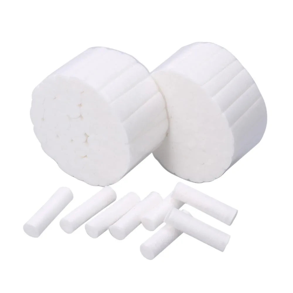 200pcs Dental Cotton Rolls – 100% Cotton, High Absorbency, Surgical-Grade
