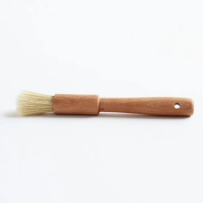 1pc Kitchen Bristle Brush – Round Handle Baking & BBQ Pastry Brush