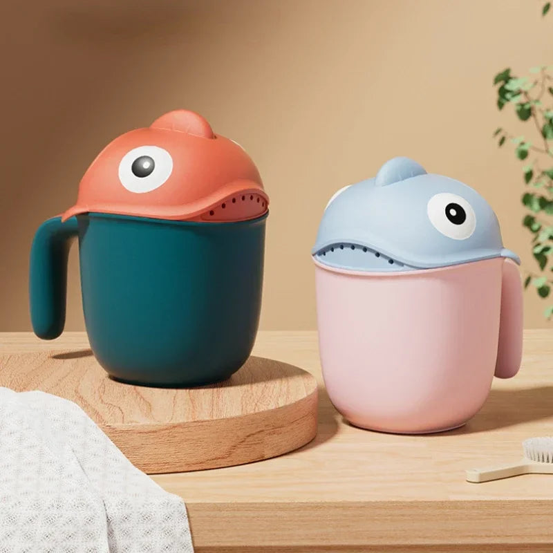 Cute Shark Rinse Cup for Baby Bathing