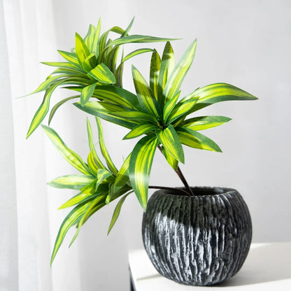 36cm Artificial Palm Tree with 3 Heads Tropical Desktop Decor Plant