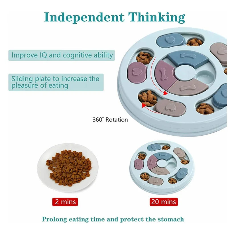 Dog Food Hiding Bowl – Slow Feed Training & Interactive Educational Feeding Toy for Dogs