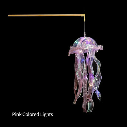 Jellyfish Night Light – Portable Kids Lantern for Ocean-Themed Room or Party Decor