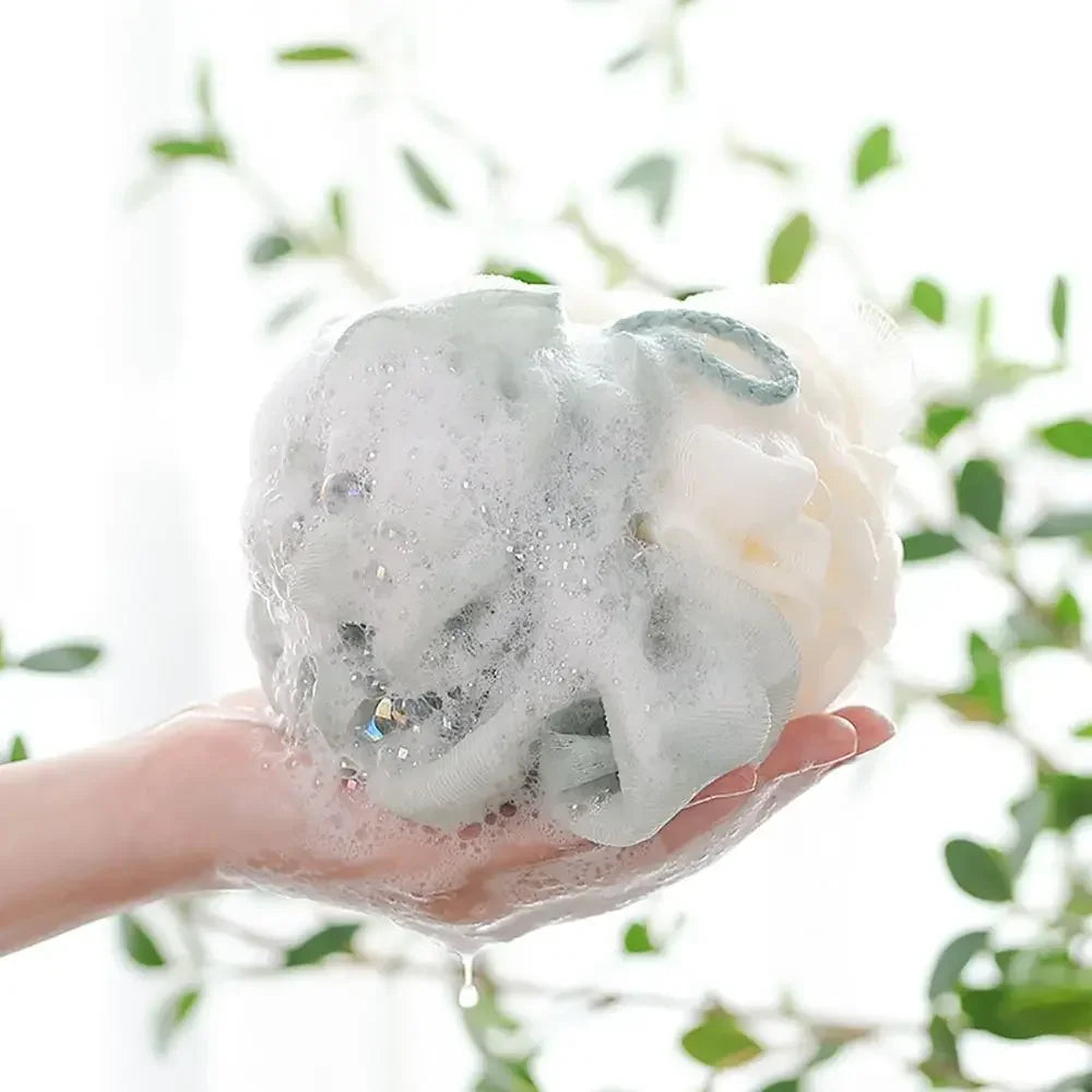 Foaming Mesh Bath Sponge  Body Scrub & Skin Exfoliator
