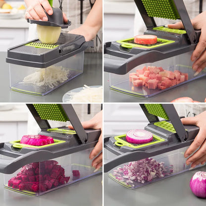 Multifunctional Vegetable Chopper 14/16-in-1