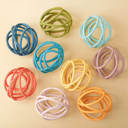 Baby Silicone Rodent Teether Ball – BPA-Free Chew Beads for DIY Necklace
