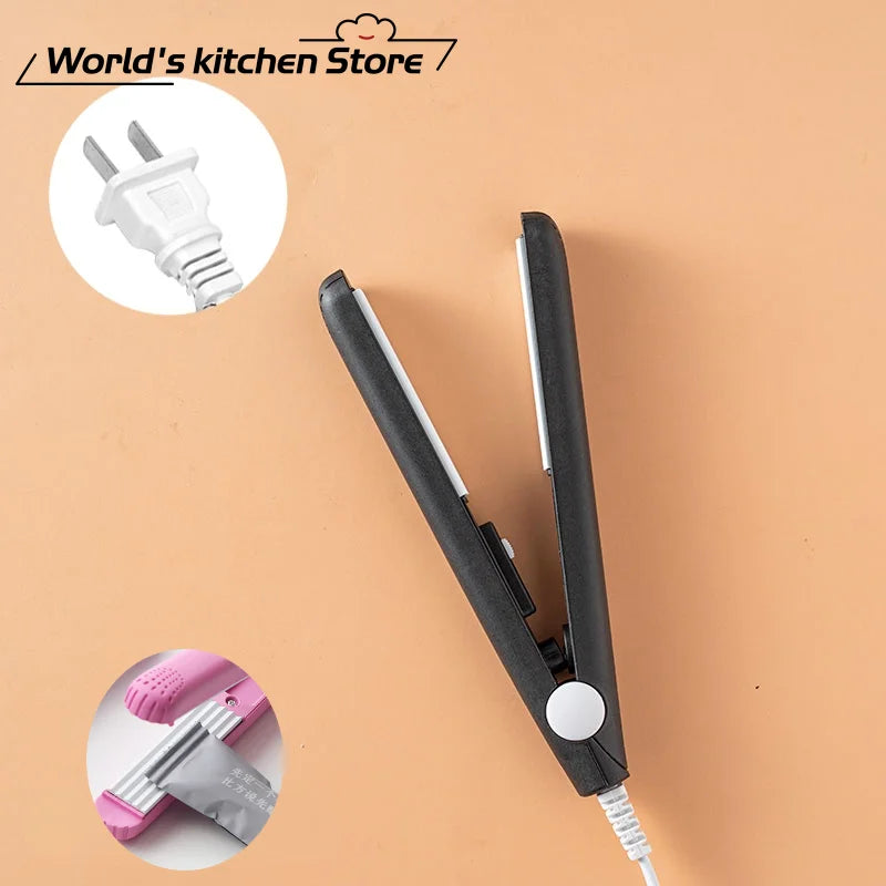 Mini Portable Heat Sealing Machine – Handheld Food Bag Sealer, Plastic Impulse Sealer for Household Use
