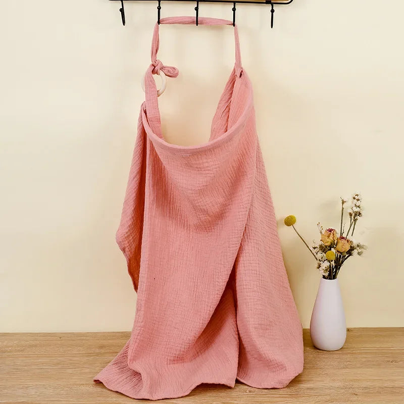 Adjustable Cotton Breastfeeding Cover – Privacy Nursing Apron & Stroller Blanket