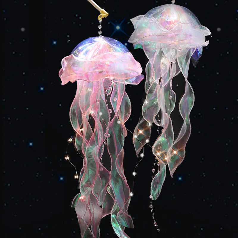 Jellyfish Night Light – Portable Kids Lantern for Ocean-Themed Room or Party Decor