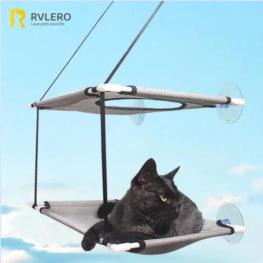 Cat Hammock Window Bed with Suction Cups – Double-Decker Hanging Seat & Tunnel Perch for Cats and Kittens