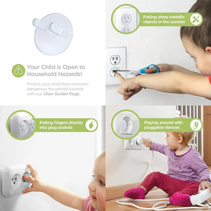 10pcs Baby Safety Socket Covers American Standard Plug Protectors