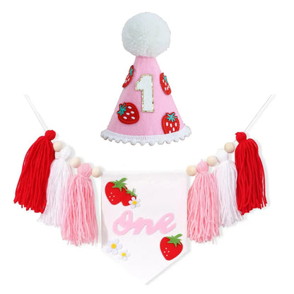 Boho 1st Birthday High Chair Banner – Baby Party & Nursery Decoration