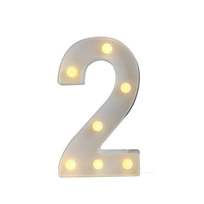 LED Light-Up Letter/Number Sign – Battery Operated Party & Wedding Decor (No Batteries)