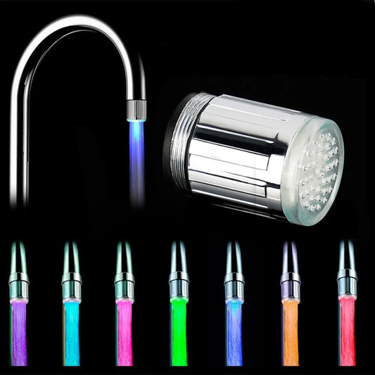 7-Color LED Faucet Head – Glow Water Stream Aerator, Automatic Color Change, Water-Saving Tap Nozzle for Kitchen & Bathroom