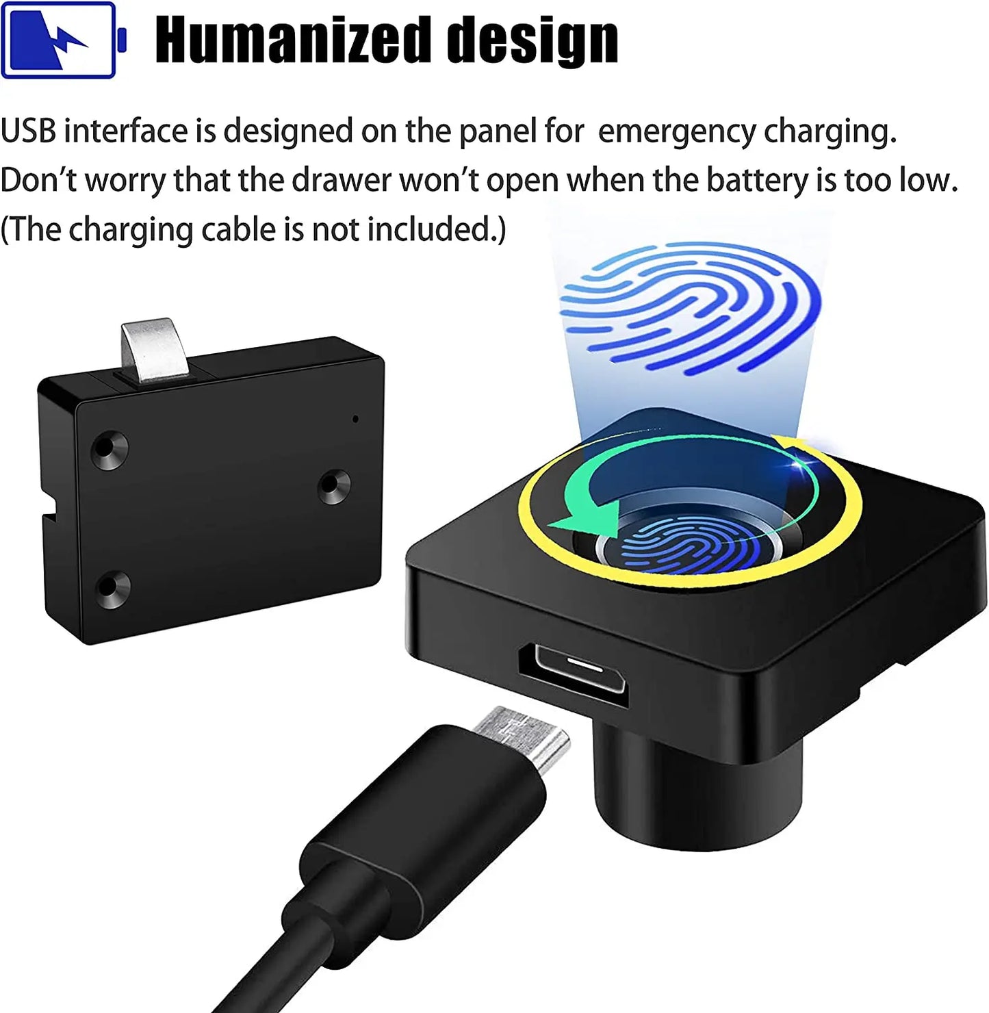 Smart Biometric Fingerprint Lock for Hidden Drawers