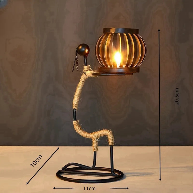 Nordic Metal Candlestick – Abstract Sculpture Candle Holder, Handmade Home Decor 2024