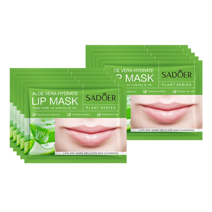 SADOER 10pcs Fruit Lip Masks Nourishing Collagen Lip Care
