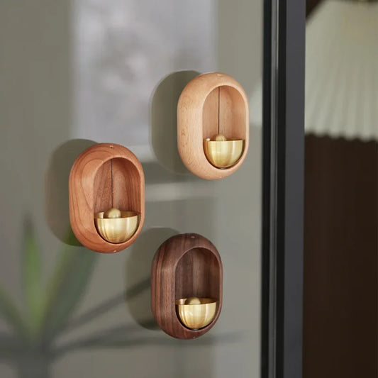 Wooden Wind Chime Doorbell – Hanging Entry Decoration for Home