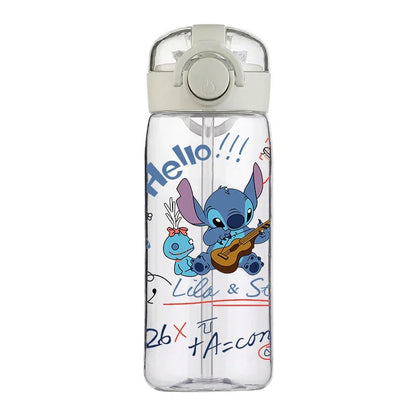 Disney Stitch 400ML Clear Water Bottle