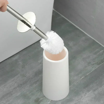 Nordic Style Golden Toilet Brush with Holder – Bathroom & Floor Cleaning Tool