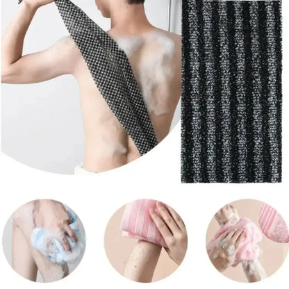 Japanese Exfoliating Nylon Bath Towel – Back Scrub Shower Accessory