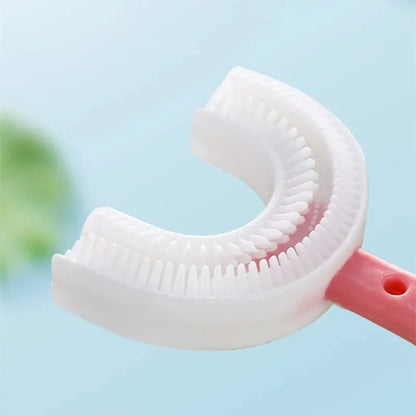 2pcs U-Shaped Kids Toothbrush – Baby & Toddler Oral Cleaning Tool