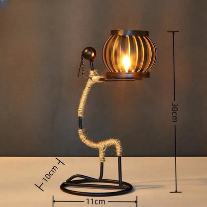 Nordic Metal Candlestick – Abstract Sculpture Candle Holder, Handmade Home Decor 2024