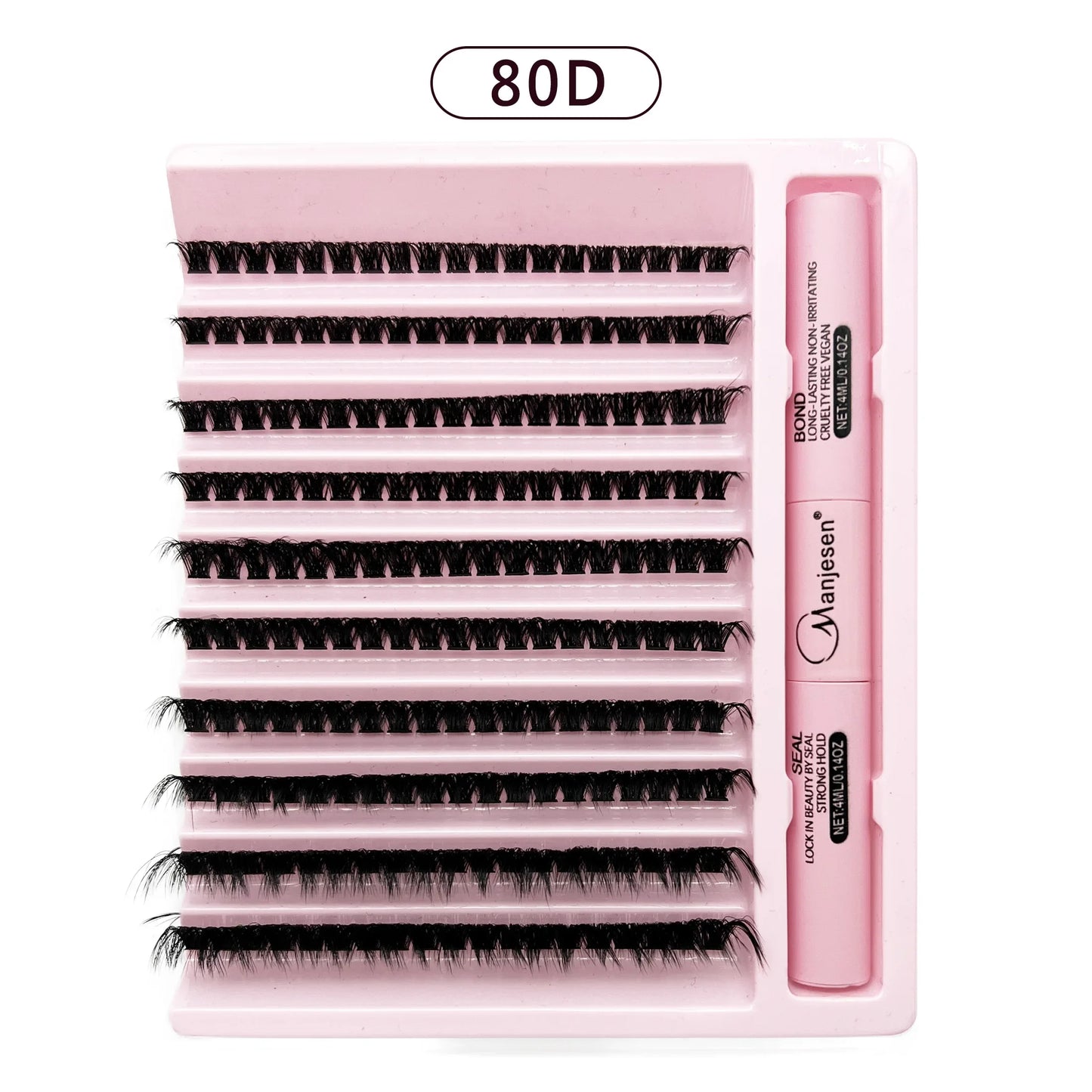 DIY Eyelash Extension Kit – 200 PCS Clusters with Bond & Seal Glue