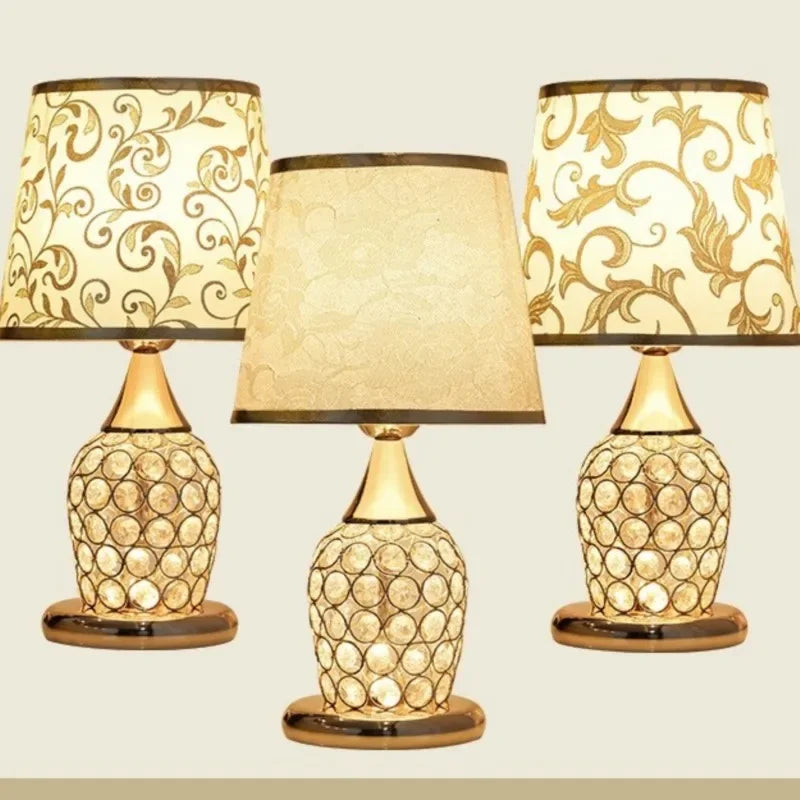 European-Style Crystal Table Lamp Modern