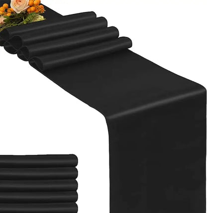 30x275cm Satin Table Runner – Elegant Wedding & Party Decor (12x108 inch)
