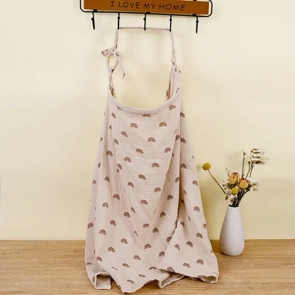 Adjustable Cotton Breastfeeding Cover – Privacy Nursing Apron & Stroller Blanket