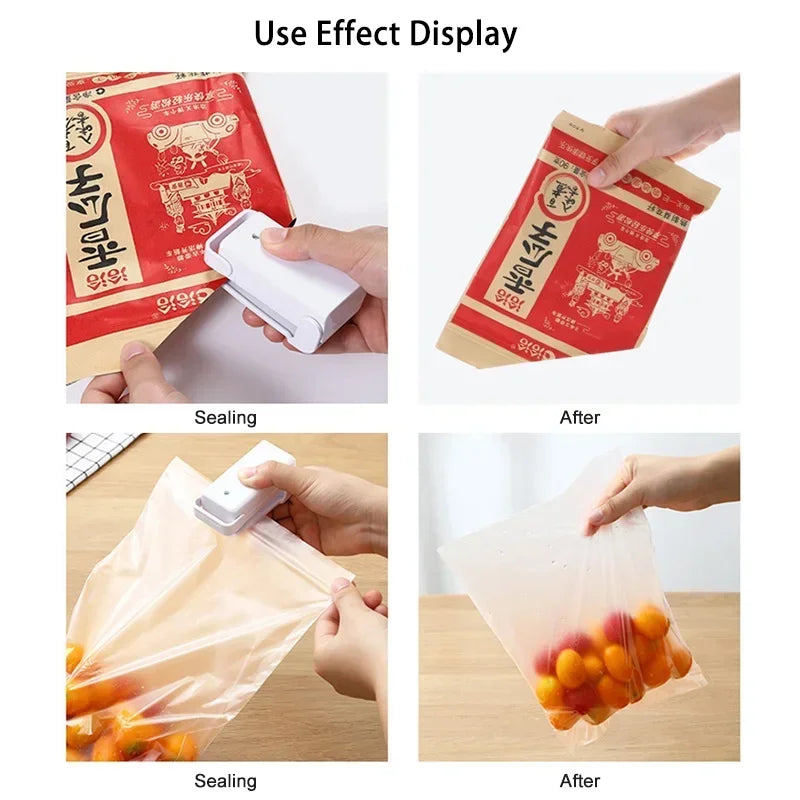 Mini Heat Bag Sealer – Portable Thermal Plastic Food Bag Closure, Food Packaging Sealing Machine