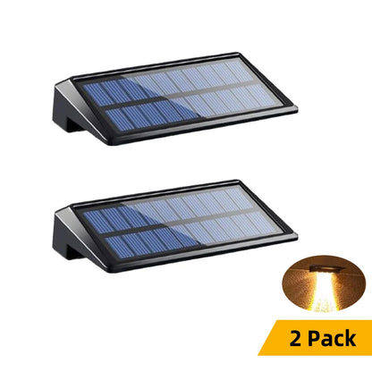 2-Pack Solar Fence Lights – Waterproof 4-LED Wall & Deck Lights for Outdoor Pathways