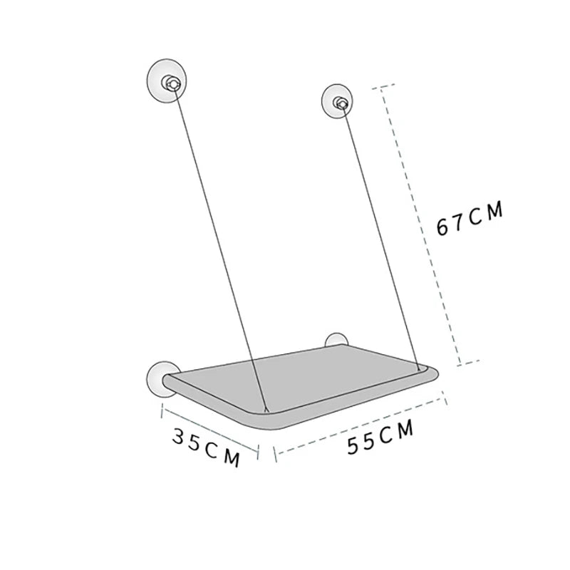 Cat Hammock Bed Hanging Window Seat Perch Nest for Cats Kittens – Holds up to 20kg Pet Accessory