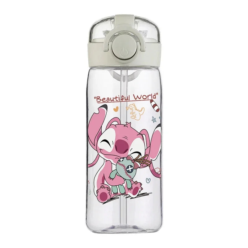 Disney Stitch 400ML Clear Water Bottle