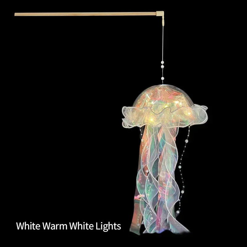 Jellyfish Night Light – Portable Kids Lantern for Ocean-Themed Room or Party Decor