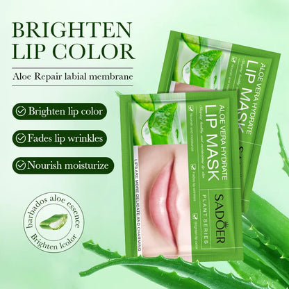 SADOER 10pcs Fruit Lip Masks Nourishing Collagen Lip Care