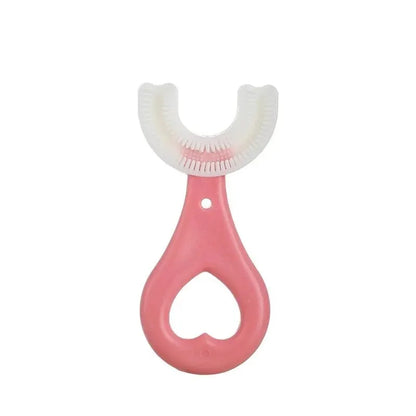 2pcs U-Shaped Kids Toothbrush – Baby & Toddler Oral Cleaning Tool