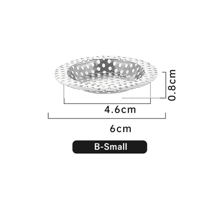 Stainless Steel Sink & Bathtub Hair Catcher Durable Mesh Strainer with Handle