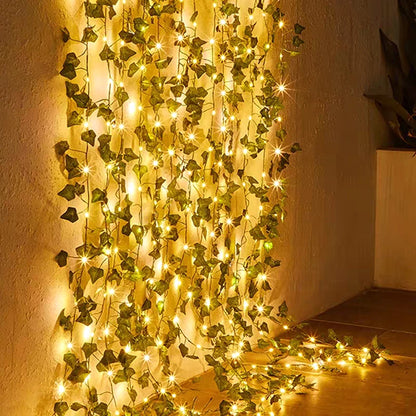 Battery Ivy Vine String Light – Hanging Fake Plant Decor