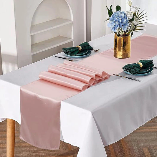 30x275cm Satin Table Runner – Elegant Wedding & Party Decor (12x108 inch)
