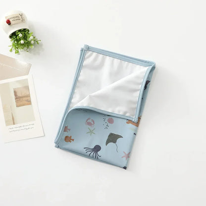 Reusable Waterproof Baby Changing Mat Foldable, Portable, Multi-Use Travel & Play Pad