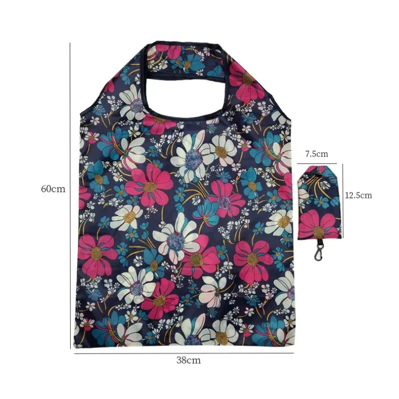 Foldable Eco-Friendly Fashion Tote Large Capacity, Travel & Grocery Bag